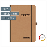 Buchkalender Mod. 796 2026 | A5, Karton, braun